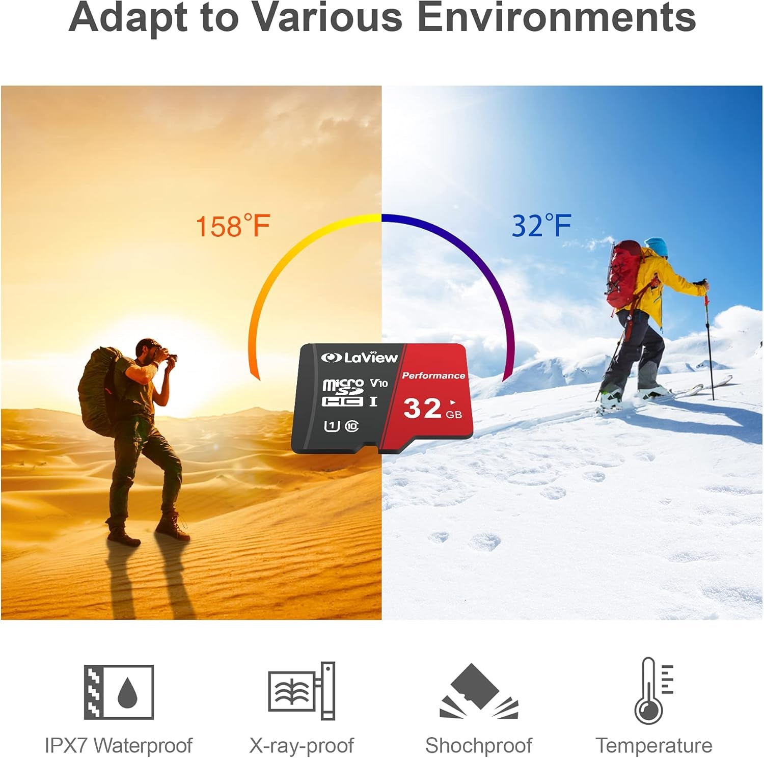 32GB Micro SD Card 3 Pack, Micro SDXC UHS-I Memory Card – 95Mb/S,633X,U1,C10, Full HD Video V10, A1, FAT32, High Speed Flash TF Card P500 for Computer with Adapter/Phone/Tablet/Pc